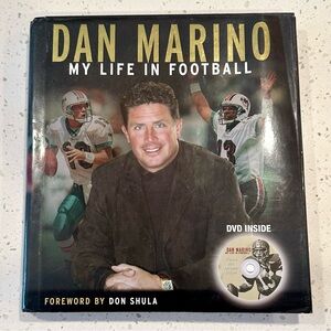 Dan Marino My Life in Football Hardcover Book with DVD